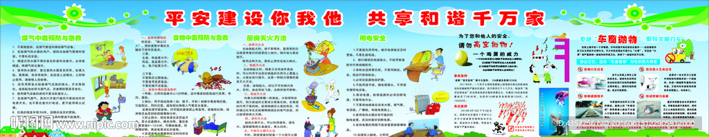 平安创建宣传栏