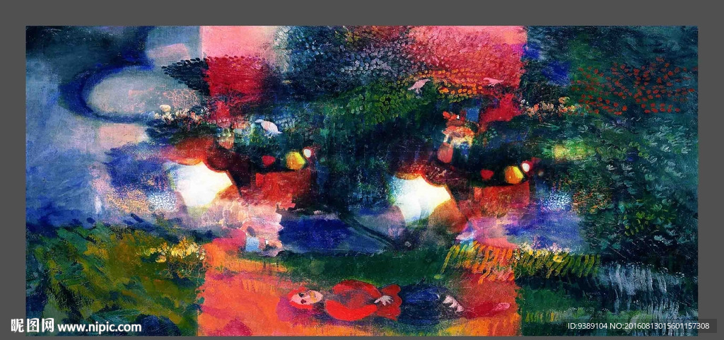 抽象油画