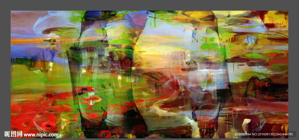 抽象油画