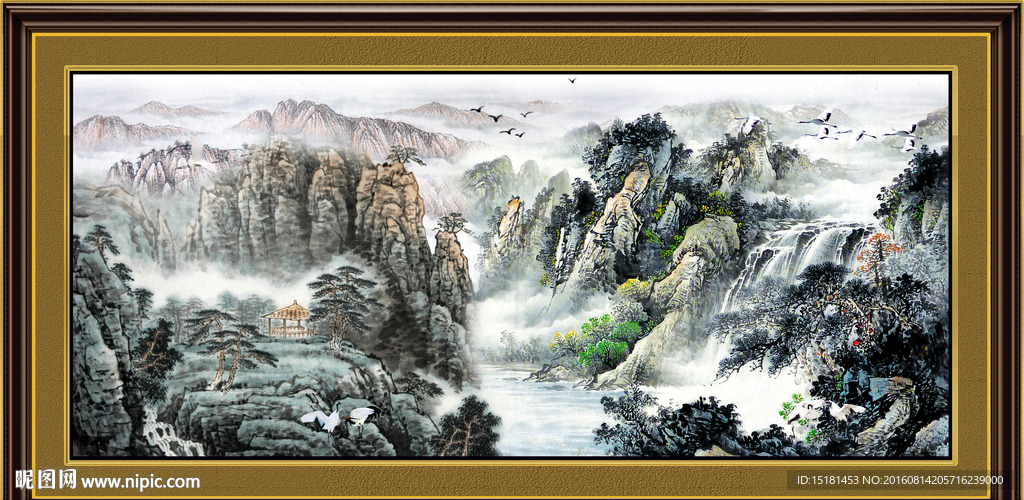 水墨山水画
