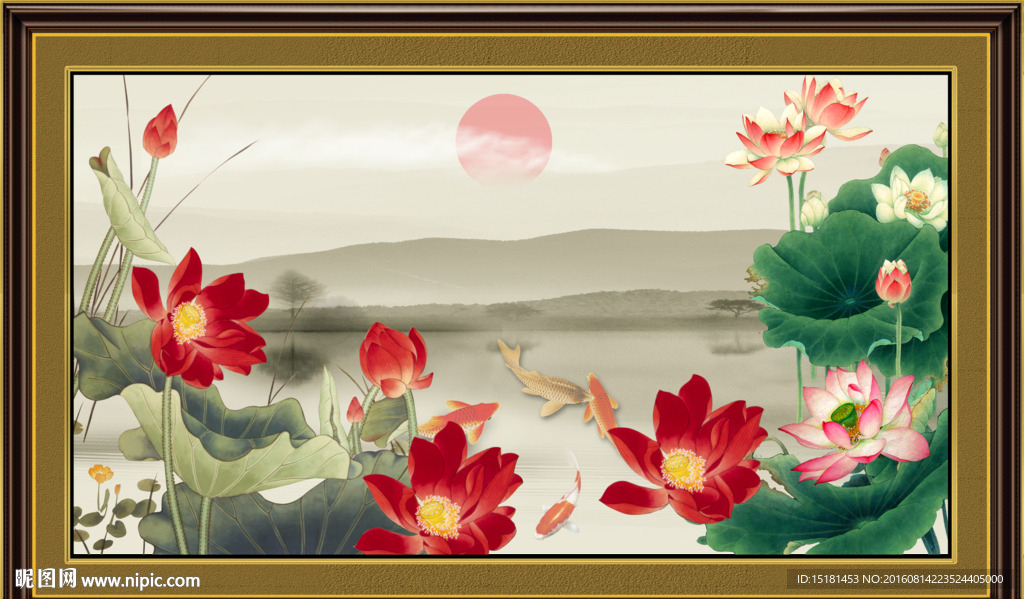 荷花图