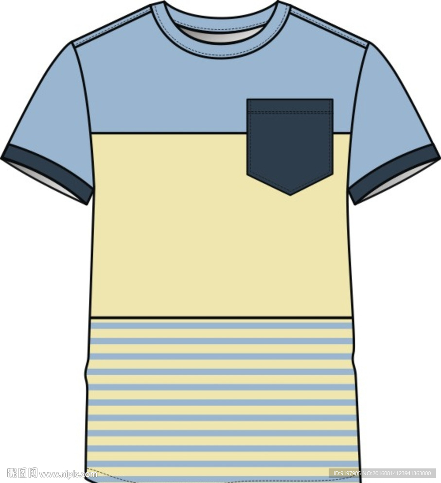 T恤设计图 服装设计  印花图