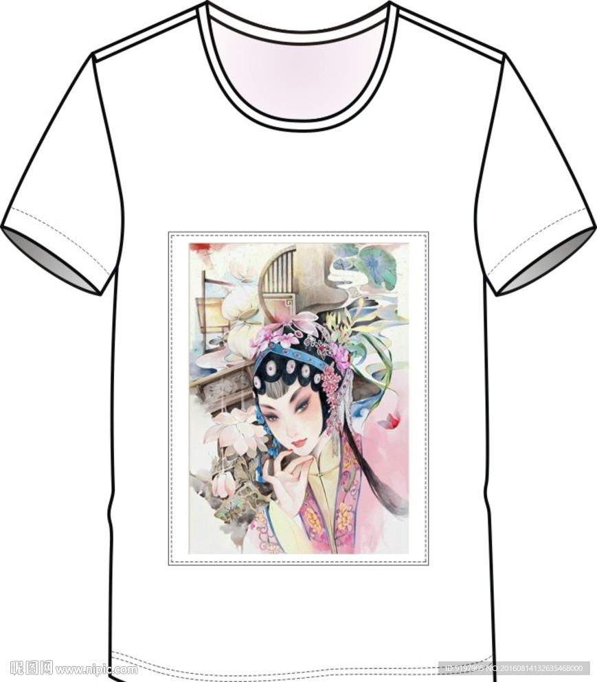 T恤设计图 服装设计  印花图