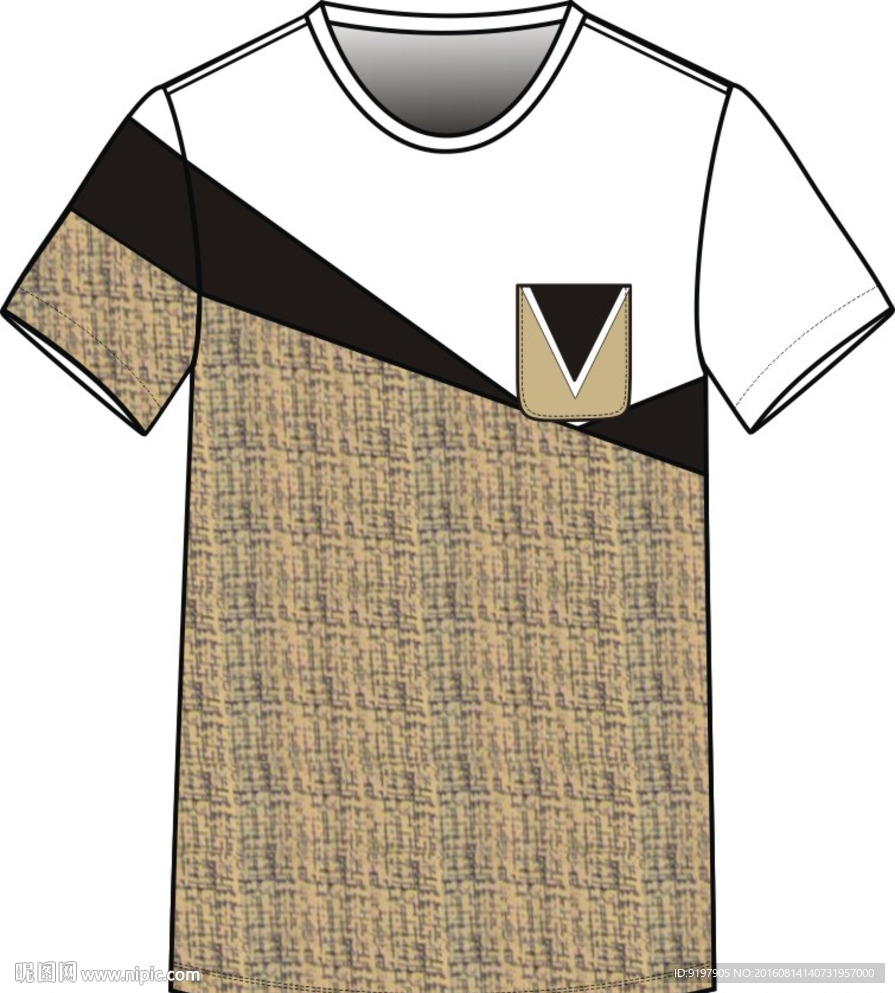 T恤设计图 服装设计  印花图