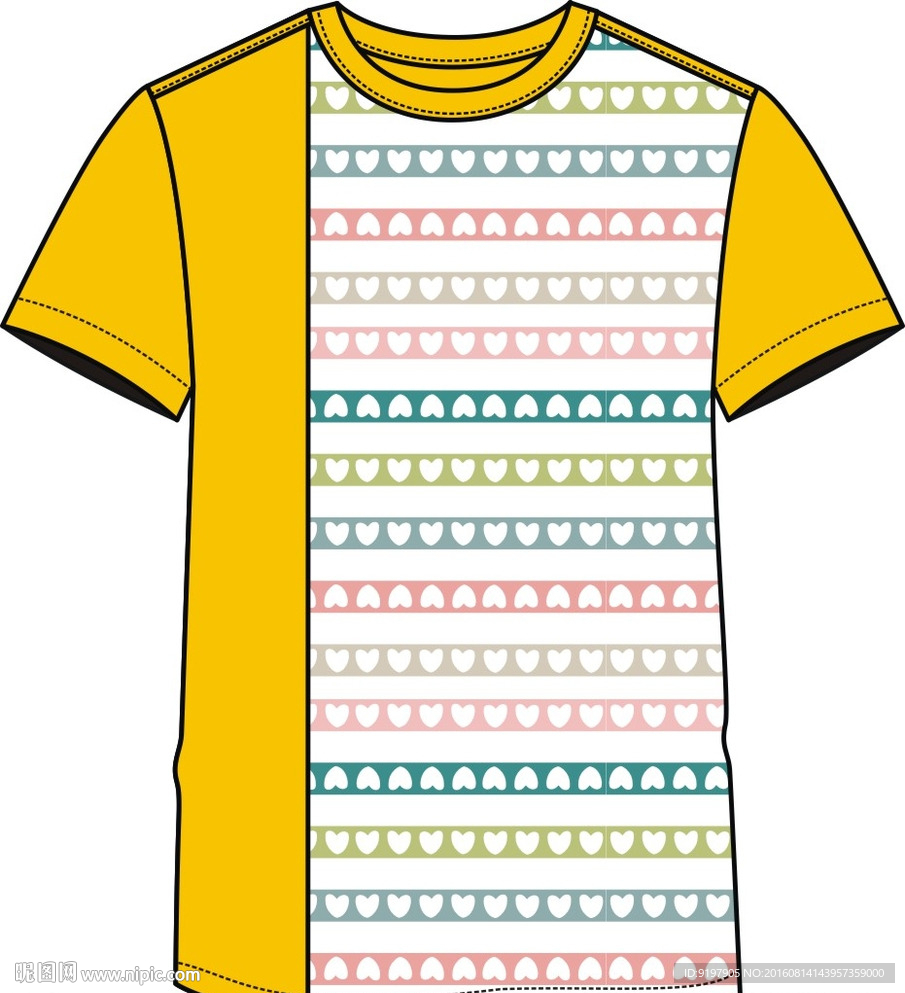 T恤设计图 服装设计 印花图案