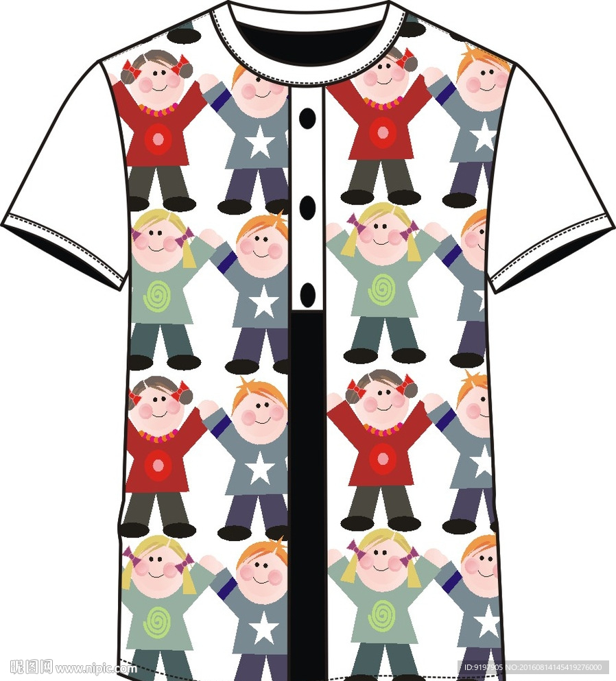 T恤设计图 服装设计 印花图案