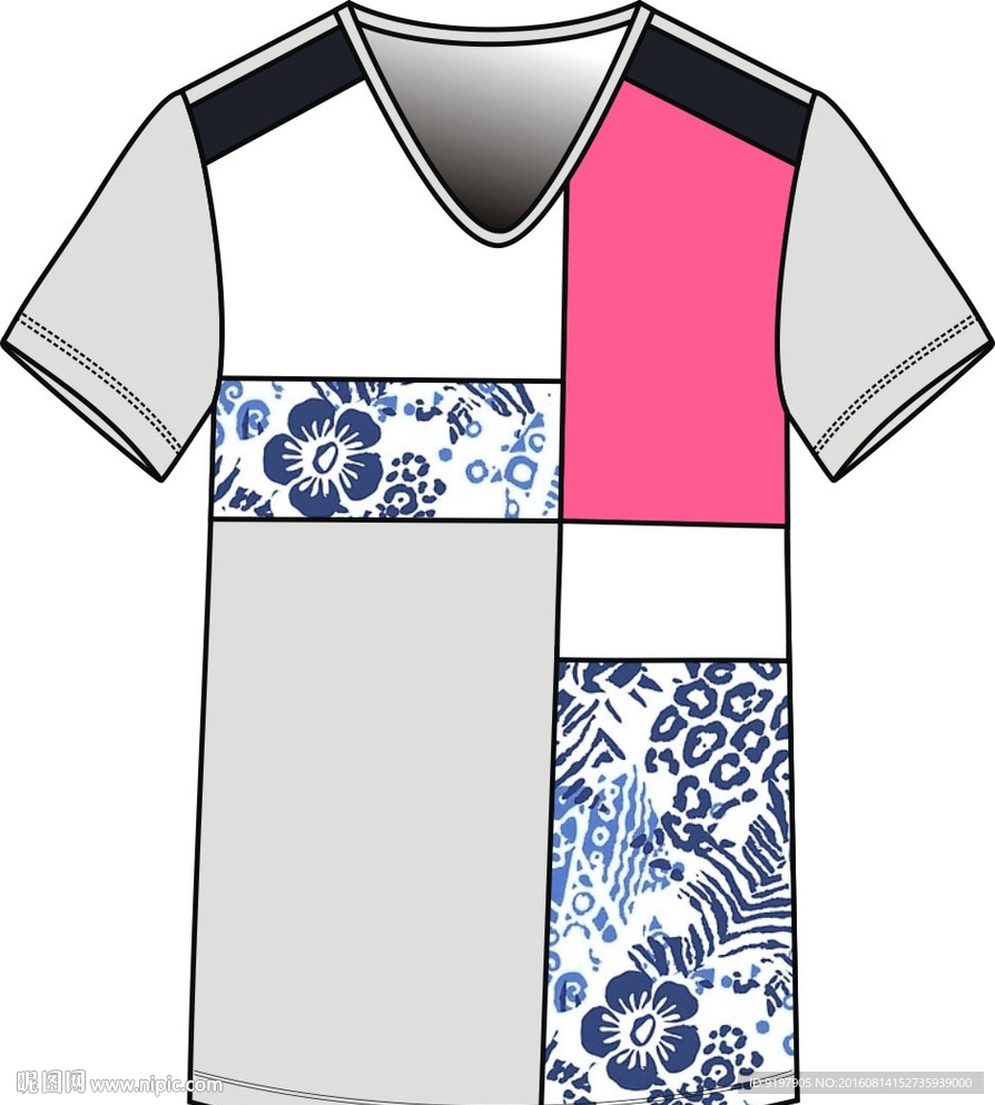 T恤设计图 服装设计 印花图案