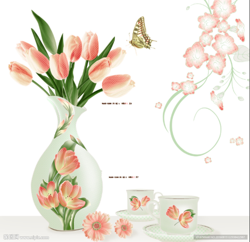 瓷砖花片