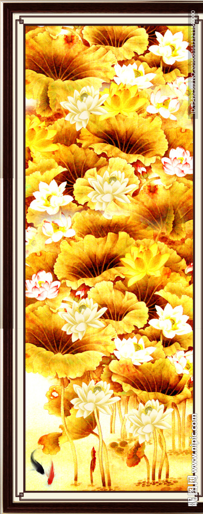 国画荷花