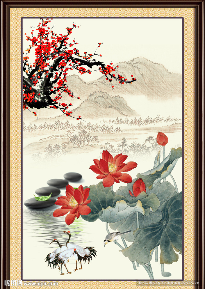 荷花图