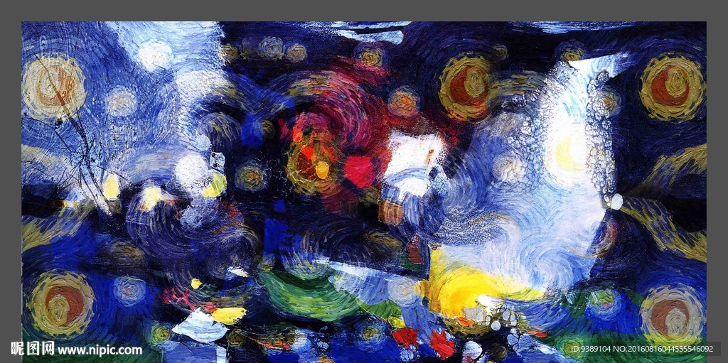 抽象油画