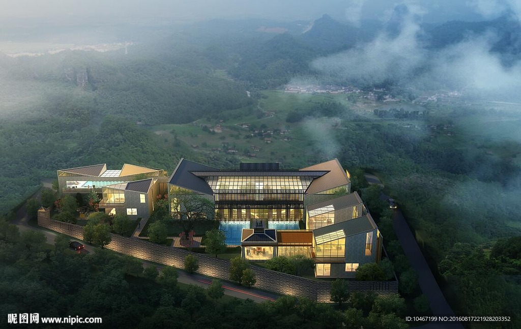 建筑景观鸟瞰图