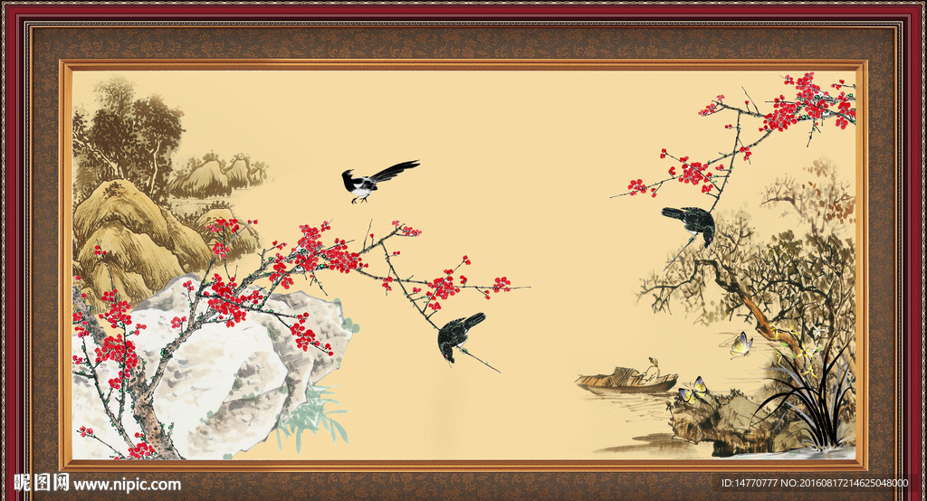 国画梅花