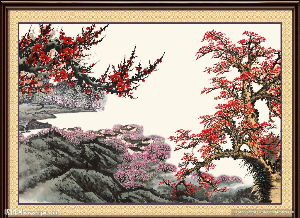 国画梅花