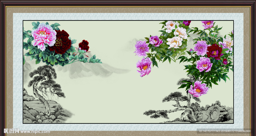 国画牡丹