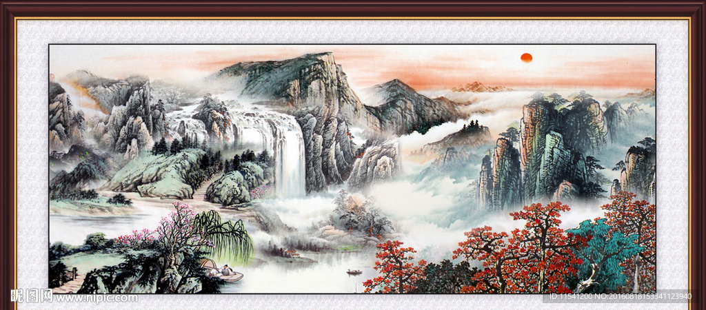 国画山水画