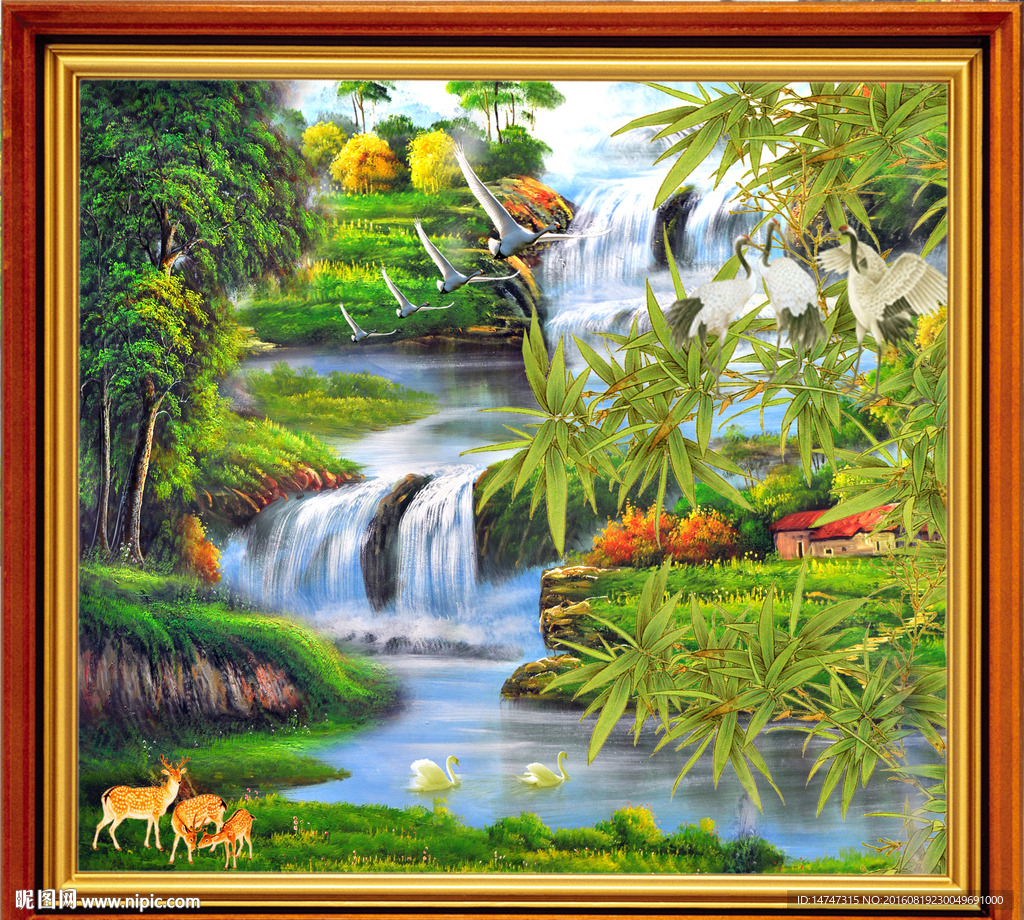 山水油画