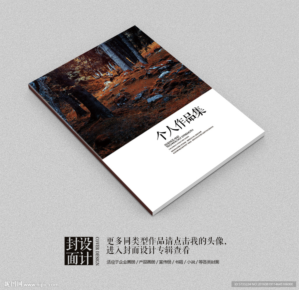 个人作品集唯美艺术封面设计图 画册设计 广告设计 设计图库 昵图网nipic Com