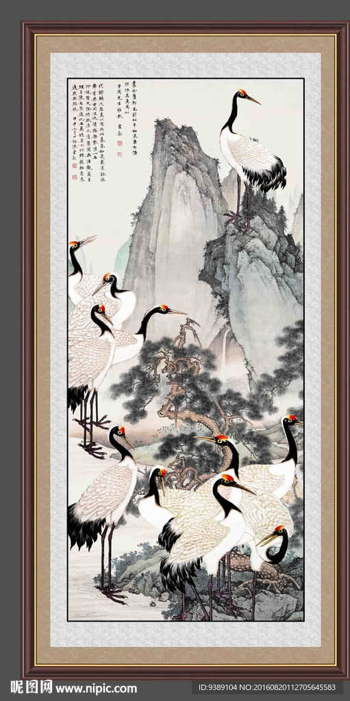 仙鹤图