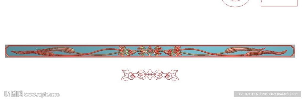 欧式床头花门顶洋花精雕灰度浮雕