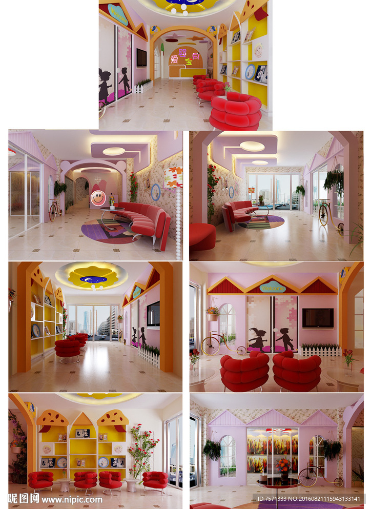 婴童店室内设计效果图