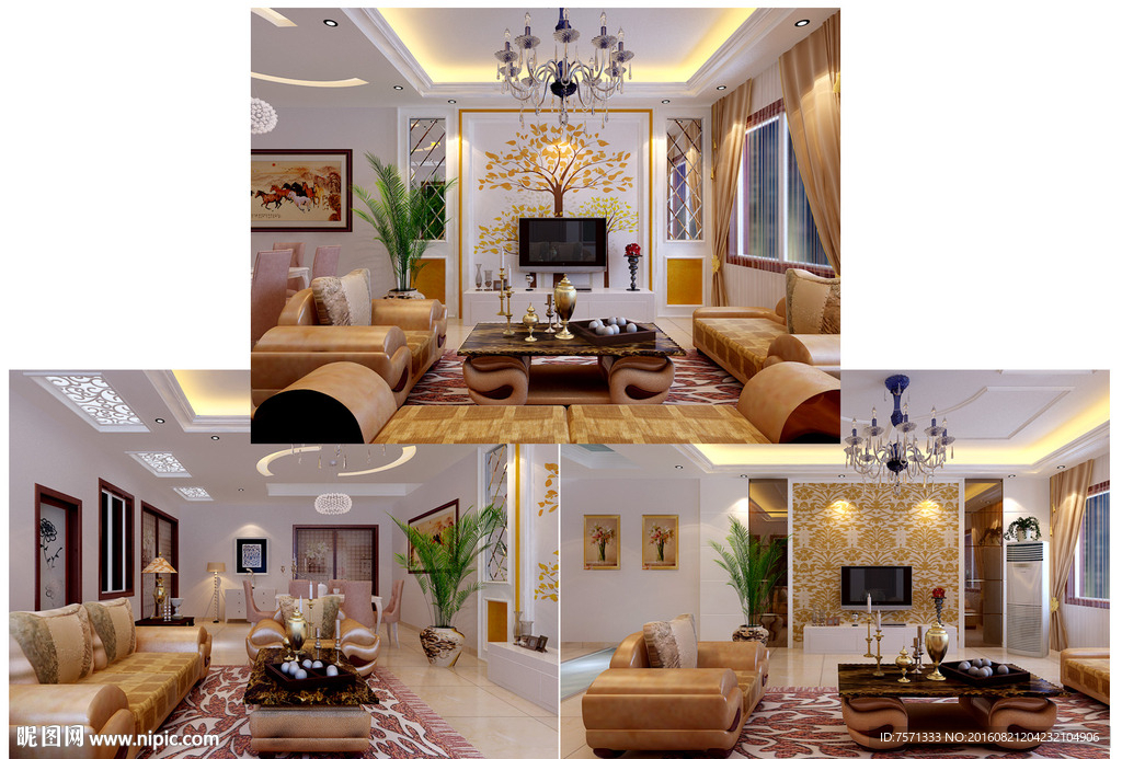 现代室内设计效果图