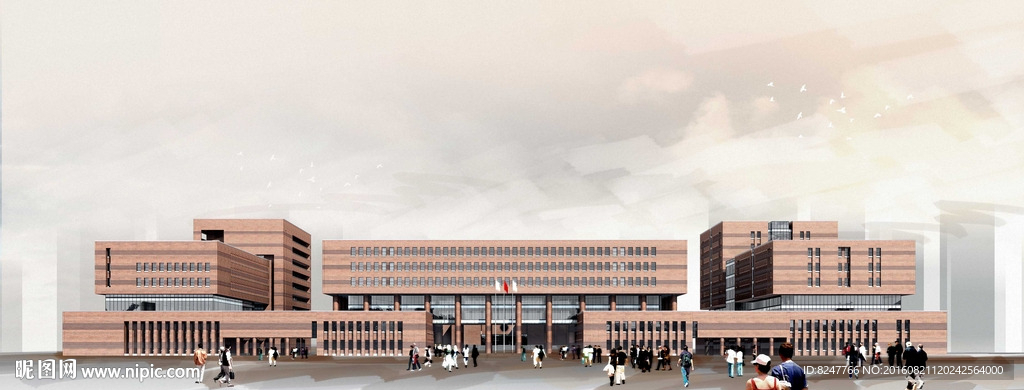 行政会议大厦建筑效果图