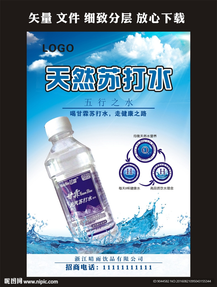 苏打水饮料海报