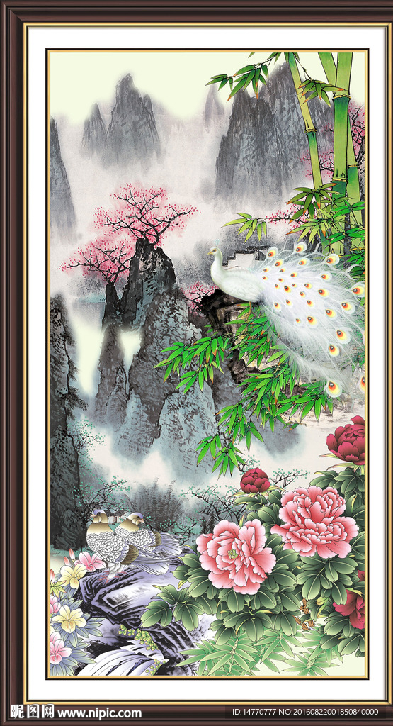 国画牡丹
