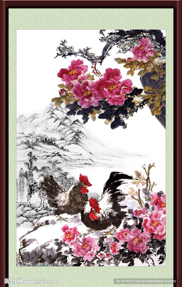 国画牡丹