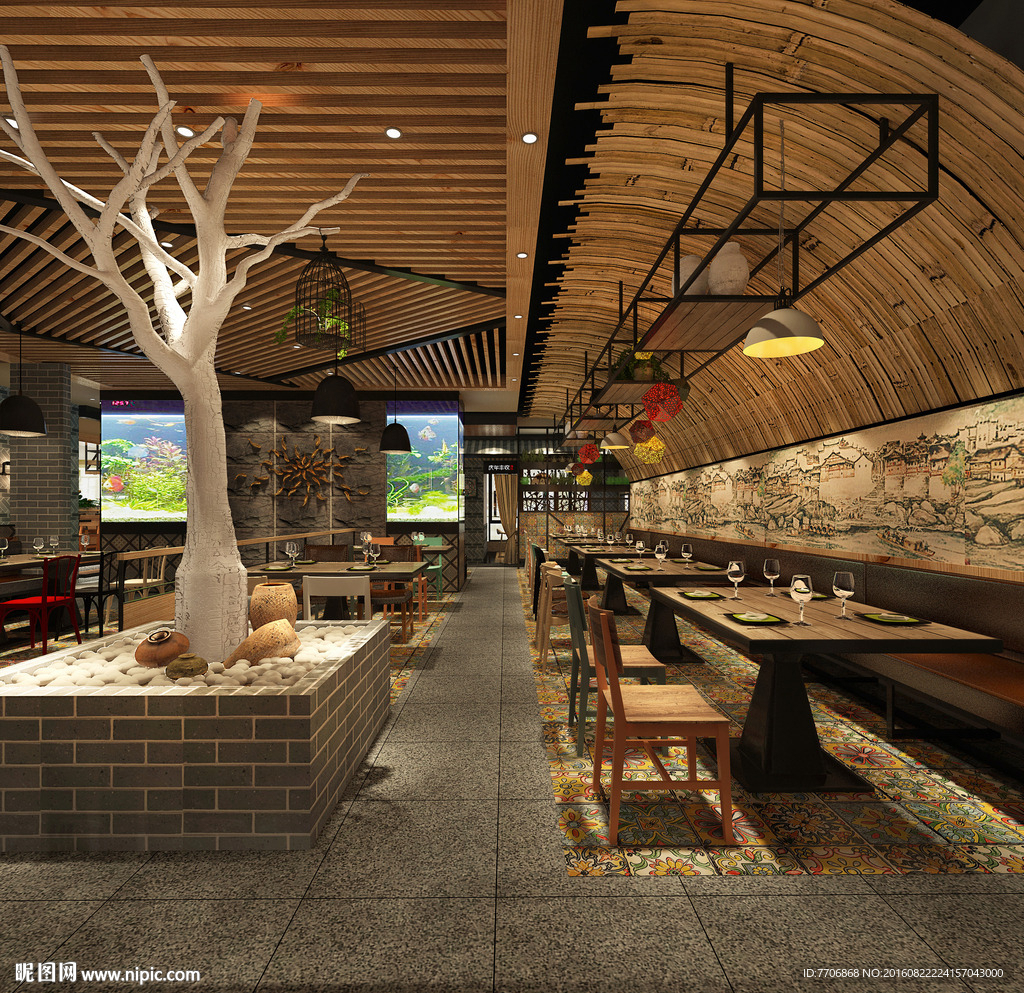 餐厅效果图3D模型