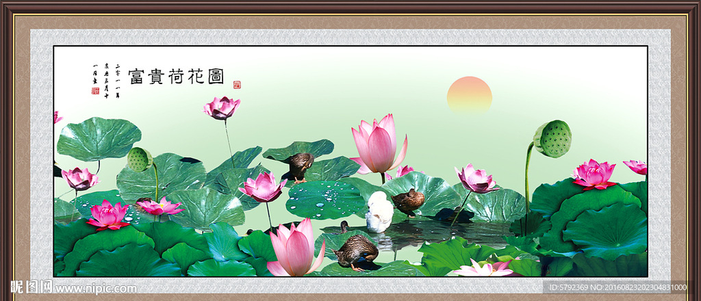 荷花图