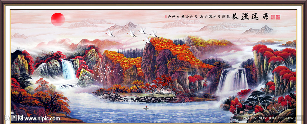 巨幅山水画