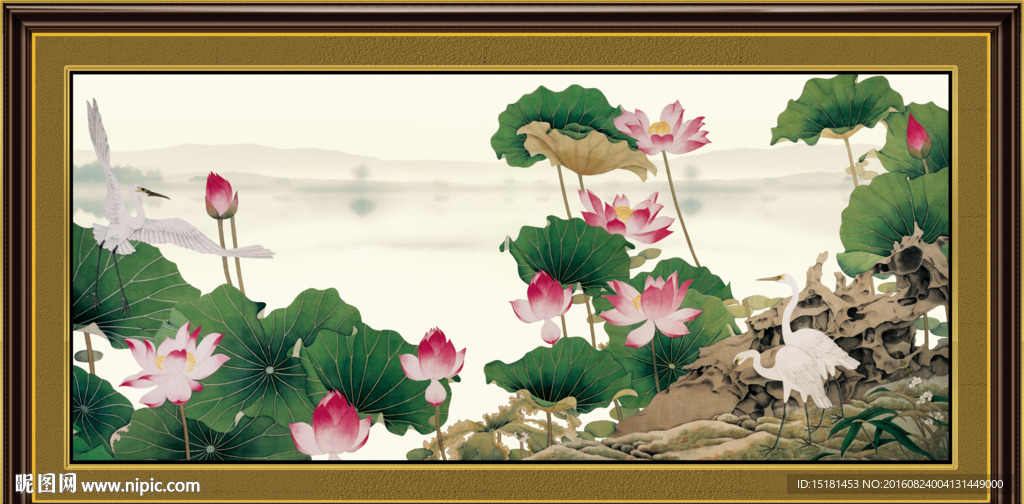 荷花图