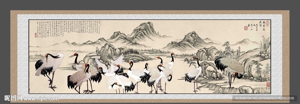 仙鹤图