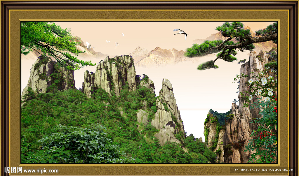 风景画 江山如此多娇