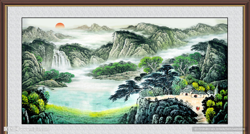 巨幅山水画