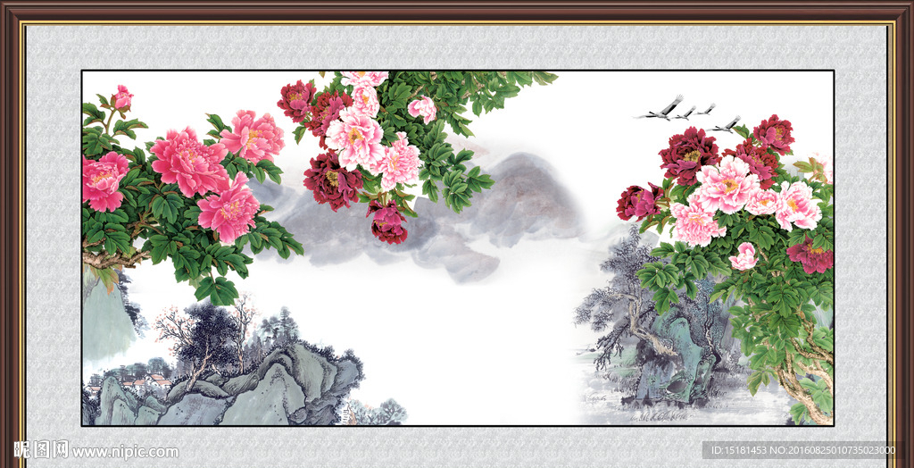 国画牡丹