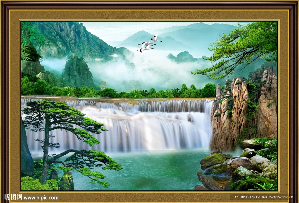 迎客松风景
