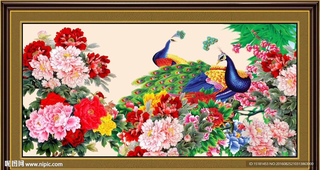 孔雀牡丹