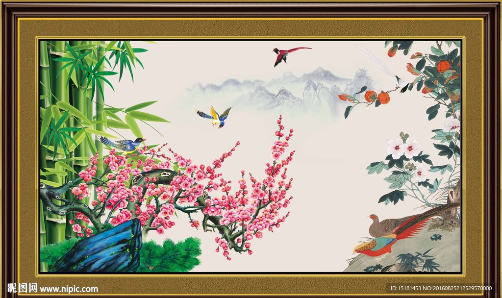 国画梅花