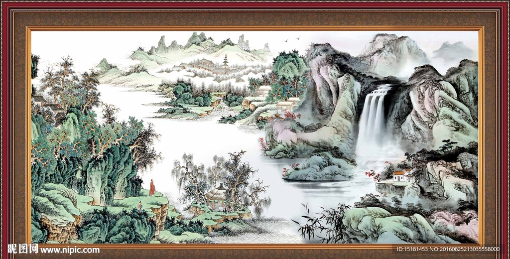 江山如此多娇 山水国画