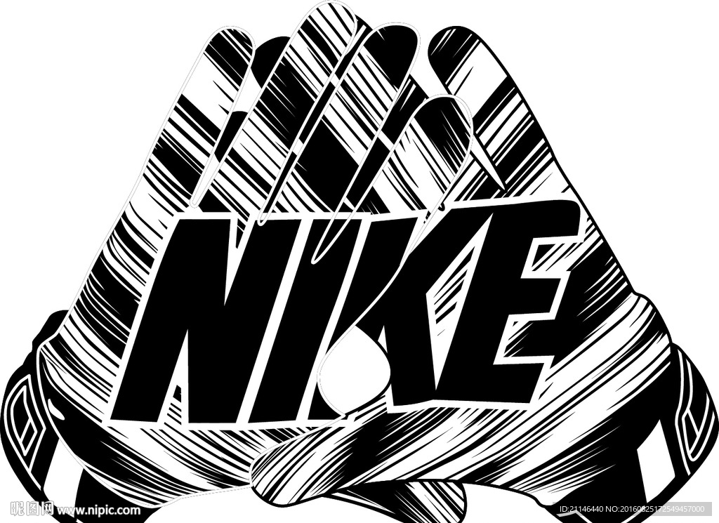 AI耐克矢量图手套