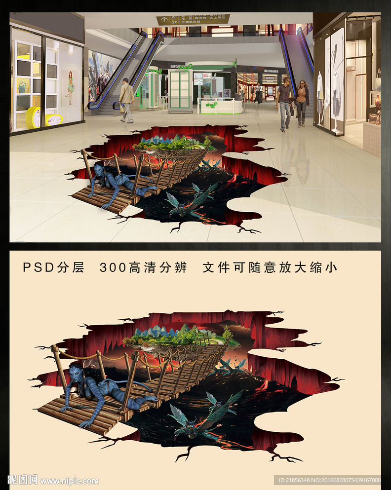 3d地贴