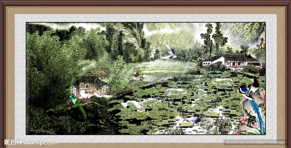 国画-美丽山河