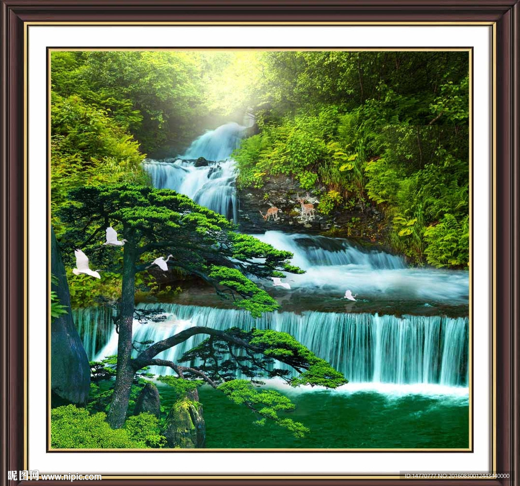 山水迎客松