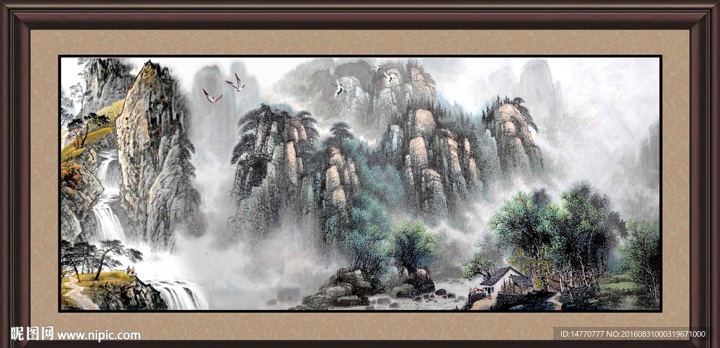 水墨山水画