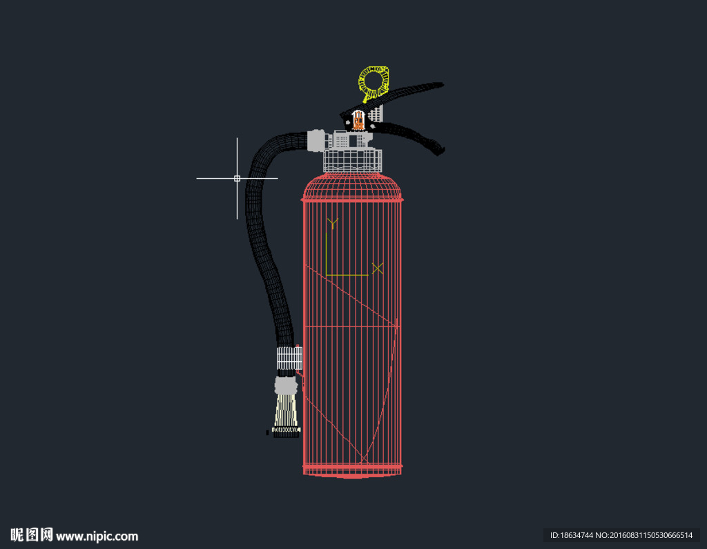 灭火器cad模块