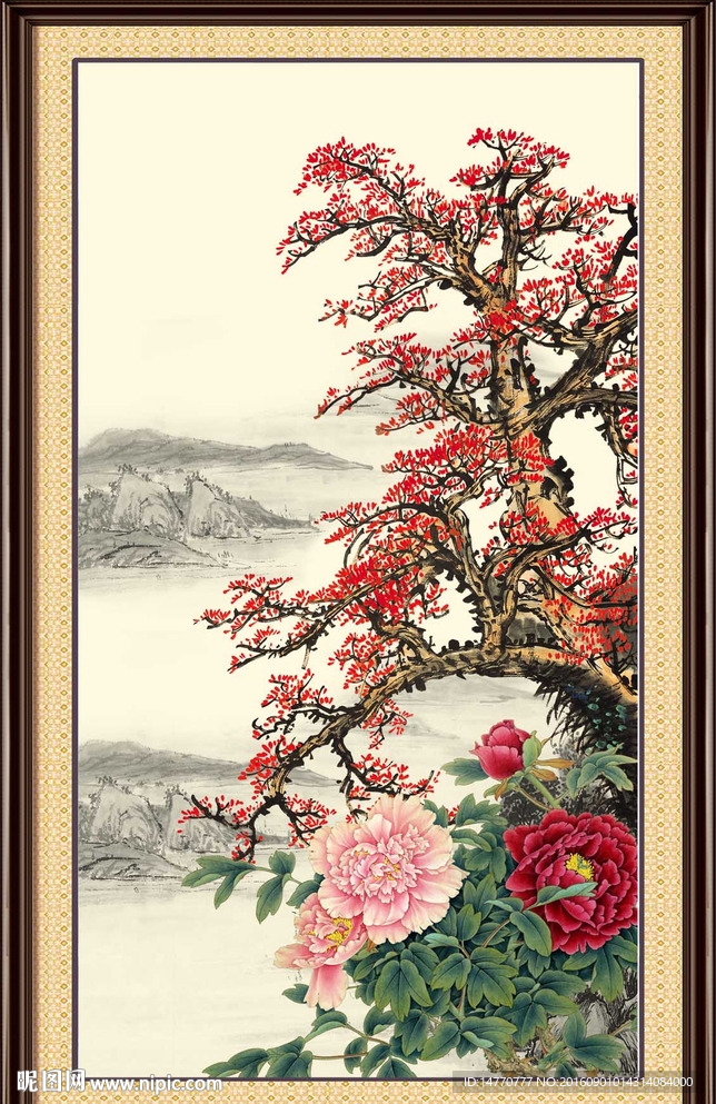 花开富贵梅花图片