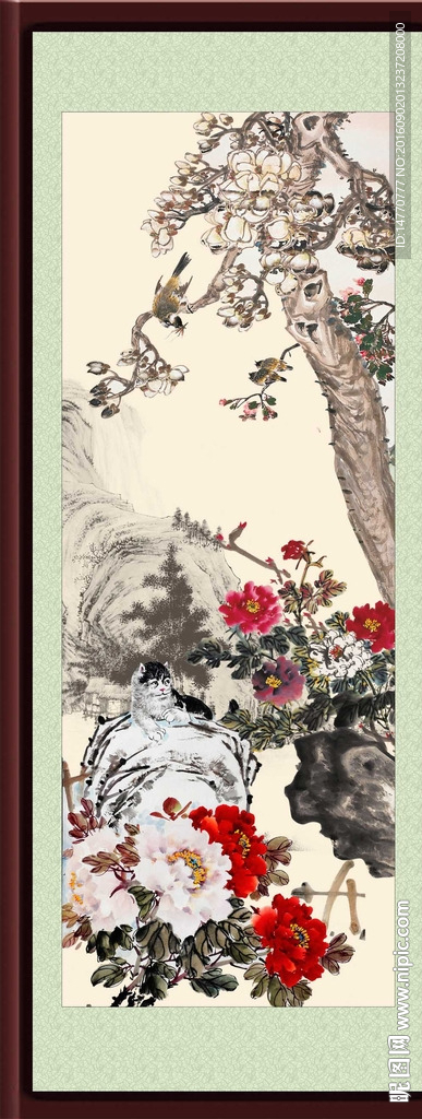 国画牡丹